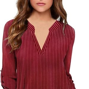 STRIPED RELAX FIT BLOUSE, WHITE-BLACK, L